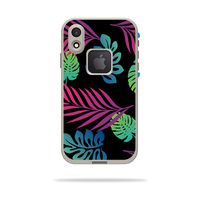 MightySkins Skin Compatible With LifeProof FRE iPhone XR Case - Neon Tropics | Protective, Durable, and Unique Vinyl Decal wrap cover | Easy To Apply, Remove, and Change Styles | Made in the USA