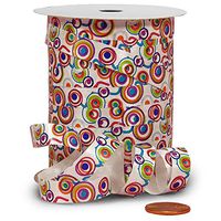 3/8" X 250 Yards Retro Spots Curl Ribbon