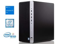 HP ProDesk 600 G3 Desktop, Intel Core i3-7100 3.9GHz, 8GB RAM, 256GB NVMe SSD + 1TB HDD, DVDRW, DisplayPort, VGA, Wi-Fi, Bluetooth, Windows 10 Pro