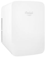Cooluli Infinity White 15 Liter Compact Portable Cooler Warmer Mini Fridge for Bedroom, Office, Dorm, Car - Great for Skincare & Cosmetics (110-240V/12V)