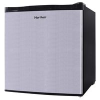 Northair Upright Freezer with 1.1 Cubic Feet Capacity, Compact Reversible Single Door Table Top Mini Freezers for Ice Cream/Breast Milk/Sea Food, Removable Shelf, Adjustable Thermostat