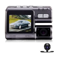 Vehicle Video Recorder Dash Cam Dual Lens 2.0 Inch Full HD 1080P Mini Car Camera DVR with Night Vision G-Sensor Tachograph Black Box for Car Driving Recorder