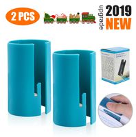【2019 New】Wrapping Paper Cutter Mini Portable Clearence Wrapping Paper Cutting Tools, Kraft Craft Paper Sliding Line Cut Trimmer, Easy Quick, Creative Sliding Paper Roll Cutter for Christmas, 2 Pack