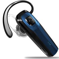 Masentek M26 Bluetooth Headset V4.1 Cordless Handsfree Blue Earpiece w/ Noise Cancelling Mic for iPhone 7 Plus 6s 5s SE iPad Samsung Galaxy S7 Edge S6 S5 Note5 4 LG G5 V10 Motorola HTC Android Device