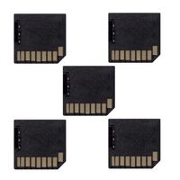 Cablecc 5pcs Micro SD TF to SD Card Kit Mini Adaptor Low Profile for Extra Storage MacBook Air/Pro/Retina Black