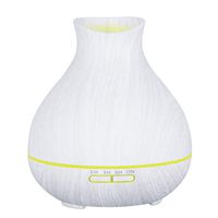 Aromatherapy Essential Oil Diffuser 550ml 12 Hours Wood Grain Aroma Diffuser with Timer Cool Mist Humidifier for Large Room, Home, Baby Bedroom, Waterless Auto Shut-off, 7 Colors Lights Changing