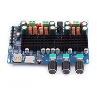 Power Amplifier Board,Digital 2.1 Channel Amplifier Board Bluetooth USB TF Input 50W+50W Stereo 100W Subwoofer Output