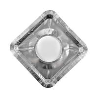 Durable Packaging Square Gas Disposable Foil Burner Bib #6100 (25)