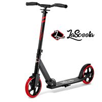 Lascoota Scooters for Kids 8 Years and up - Quick-Release Folding System - Dual Suspension System + Scooter Shoulder Strap 7.9" Big Wheels Great Scooters for Adults and Teens (RED, Kids/Adult)