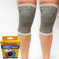 ATB 2 Knee Brace Support Elastic Compression Sleve Wrap Muscle Sports Relief New S !