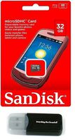 32GB SanDisk Micro SDHC Class 4 32G TF Memory Card works with Samsung GALAXY Tab 7.0 Plus Galaxy S II Epic 4G Touch Cell Phone with Everything But Stromboli Card Reader