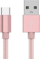 USB Type C Cable, Linwood [6FT] USB C to USB 2.0 Nylon Braided Charging &Data Sync Cable Compatible Samsung Galaxy S9,Note 8,S8 Plus, Nexus 5X/6P, Nokia 8, LG V30 G6, Moto Z2, HTC U11 (6ft Rosegold)