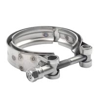 EVIL ENERGY 2.5" 304 Stainless Steel V-Band Clamp Exhaust Clamp For Replacement The Flange Clamp Kit