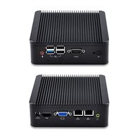 Barebone Mini PC with Intel Celeron j1900 Processor, Quad core 2.42 GHz, AES-NI Fanless Dual LAN Support Linux Windows OS