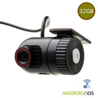 INJATek Q8 WIFI Car Dash Cam, Dashboard Camera Recorder with 32GB SD Card,FHD 1080P,150° Angle,Loop recording,Night Vision,Support iOS and Android App(Black)