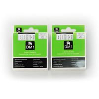 DYMO D1 45013 Label Tape, LaBold 2 Pack Black on White Label Tape Cartridge Compatible for DYMO Standard D1 45013 Label Manager 1/2" x 23' (12mm x 7m)
