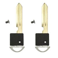 Keyless2Go New Uncut Keyless Emergency Insert Key Blade NI06 NI05 w/Out Transponder Chip (2 Pack)