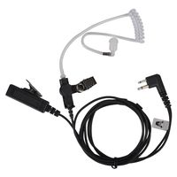 AIRSN 2 Pin Transparent Acoustic Tube Earpiece/Headset for Motorola Two Way Radio CP200, GP2000 Walkie Talkies