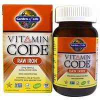 Garden of Life Vitamin Code Raw Iron, VarietySet 120 Capsules, with Organic Tart Cherry (Fruit)