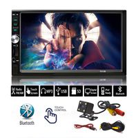 7-Inch Stereo Touch Screen Double Din Radio with Bluetooth - Unplug
