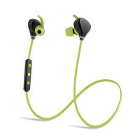 Bluetooth Headphones Running Headphones Compatible with iPhone KBTEL Best Wireless Sports Earphones w/Mic IPX4 Waterproof for Running Gym Workout 12 Hours Battery Life (Black Green)