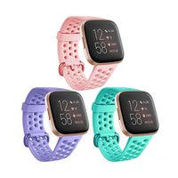 Tkasing Compatible with Fitbit Versa 2/Versa/Versa Lite/Special Edition Bands,Breathable Soft Silicone Strap Replacement Wristband Replacement for Fitbit Versa 2 Smart Fitness Watch Men Women