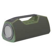 Wharfedale Portable Bluetooth Speaker with 25W Stereo Sound, Rich Bass, IPX7 Waterproof, Power Bank, Multi-Function LED Light, Built-in DSP, Type-C USB Charging, Speaker for Home, Outdoors -Green