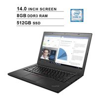 2019 Lenovo Thinkpad T460 14 Inch FHD 1080p Business Laptop (Intel 2 Core i5-6300U up to 3.0GHz, 8GB DDR3 RAM, 512GB SSD, Intel HD 520, Backlit KB, FP Reader, WiFi, HDMI, Windows 10 Pro) (Renewed)