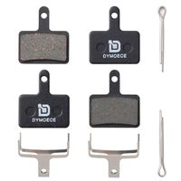 Dymoece 2 Pairs Bicycle Semi-Metallic Disc Brake Pads for Shimano Deore Tektro TRP