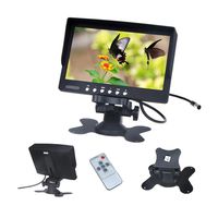 Car Monitor 7 Inch TFT LCD high Resolution Screen Rotatable NTSC/PAL Video System IR Remote Control Low Power Consumption