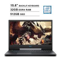 2019 Dell G5 15 5590 15.6 Inch FHD Gaming Laptop (9th Gen Intel 6-Core i7-9750H up to 4.50 GHz, 32GB DDR4 RAM, 512GB SSD, NVIDIA GeForce GTX 1660 Ti, RGB Backlit Keyboard, Windows 10) (Black)