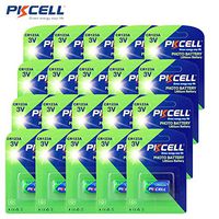 20 pcs Pkcell 3v Lithium CR123A DL123A CR17345 3V Photo Lithium Batteries