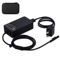 Surface Pro Charge 65W 15V 4A AC Power Adapter Charger for Microsoft Surface Book X Pro 7 Pro 6 Pro 5 Surface Laptop 3 2 1 USB Charging Port and 6ft Cord with Travel Case