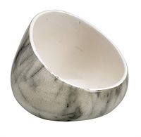 Boom Bowl 2.0 Sound Amplifier Featuring a Power Cord Port for Smart Phone or Mini Smart Speaker (White Marble)