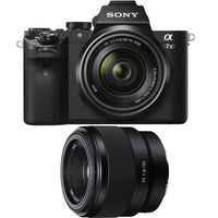 Sony Alpha 7II Mirrorless Interchangeable Lens Camera w/ FE 28-70mm F3.5-5.6 OSS Lens + FE 50mm Prime E-Mount Lens