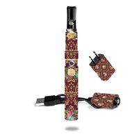 MightySkins Skin Compatible with Grenco G Pen Dual Quartz - Teatime Cat Damask | Protective, Durable, and Unique Vinyl Decal wrap Cover | Easy to Apply, Remove, and Change Styles | Made in The USA