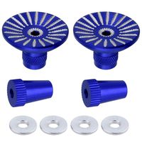 Hobbypark Transmitter Gimbal Sticks Ends Umbrella for Futaba / Spektrum DX5i DX6i DX7S DX8 DX9 / Taranis X9D (Set of 2) (Blue)