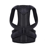 Gmgod❤️❤️Back Posture Magnetic Shoulder Corrector Support Brace Belt Therapy Men Women (Black, S)