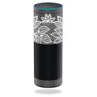 MightySkins Skin Compatible with Amazon Echo - Floral Lace | Protective, Durable, and Unique Vinyl Decal wrap Cover | Easy to Apply, Remove, and Change Styles | Made in The USA