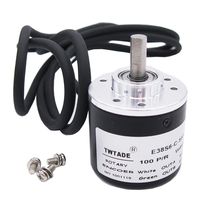 TWTADE / 100P/R Incremental Rotary Encoder DC 5-24V Wide Voltage Power Supply 6mm Shaft AB Two Phases