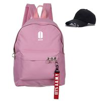Bosunshine BTS Love Yourself V Suga Jin Jimin Jung Kook Casual Backpack Daypack Laptop Bag College Bag Book Bag School Bag With Hat Black1