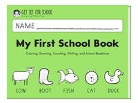 Learning Without Tears - My First School Book Student Workbook, Current Edition - Get Set for School Series - Pre-K Writing Book - Social-Emotional, Pre-Writing Skills - for School or Home Use