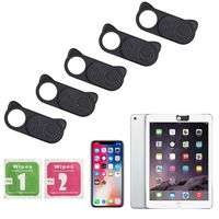 TUPARKA 5 Pack Webcam Cover Laptop Camera Cover for Smartphones Tablets Macbooks Computers Desktops, Protecting Privacy and Security, Black