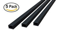 Electriduct Medium Latching Cable Raceway (500 Series) - 5 Feet - Black | 5 Sticks (25 Feet Total)