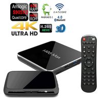 Apes Android 8.1 H96 MAX-X2 Amlogic S905-X2 64GB/4GB DDR4 Bluetooth 4.1 Quad Core 1080p 4K HDR Dual WiFi 5G TV Box + H18+ Touchpad Wireless Backlight Keyboard Remote