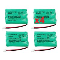 4 Fenzer Rechargeable Cordless Phone Batteries for V-Tech Model 27910 Cordless Telephone Battery Replacement Packs
