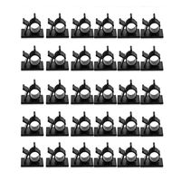 Usee Cable Clips 30Pcs Adhesive Wire Cord Clip Holder Cable Management Organizer Adjustable for Car Office Desk Desktop Home（Black）