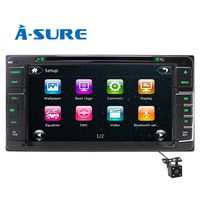 ASURE 8" Indash Radio Car Stereo Support Backup Camera Auto Radio Car CD DVD Player HD ScreenTouch Mirror Link 16G Map Card Sat Nav Car Radio for Toyota RAV4 FJ Cruiser Alphard PREVIA GL HIACE