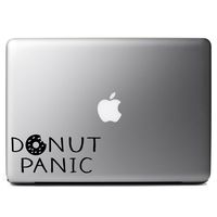 Donut Panic Parody Funny Vinyl Sticker Laptop iPhone Cell Decal