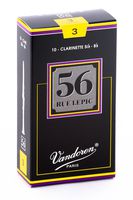 Vandoren CR503 Bb Clarinet 56 Rue Lepic Reeds Strength 3; Box of 10